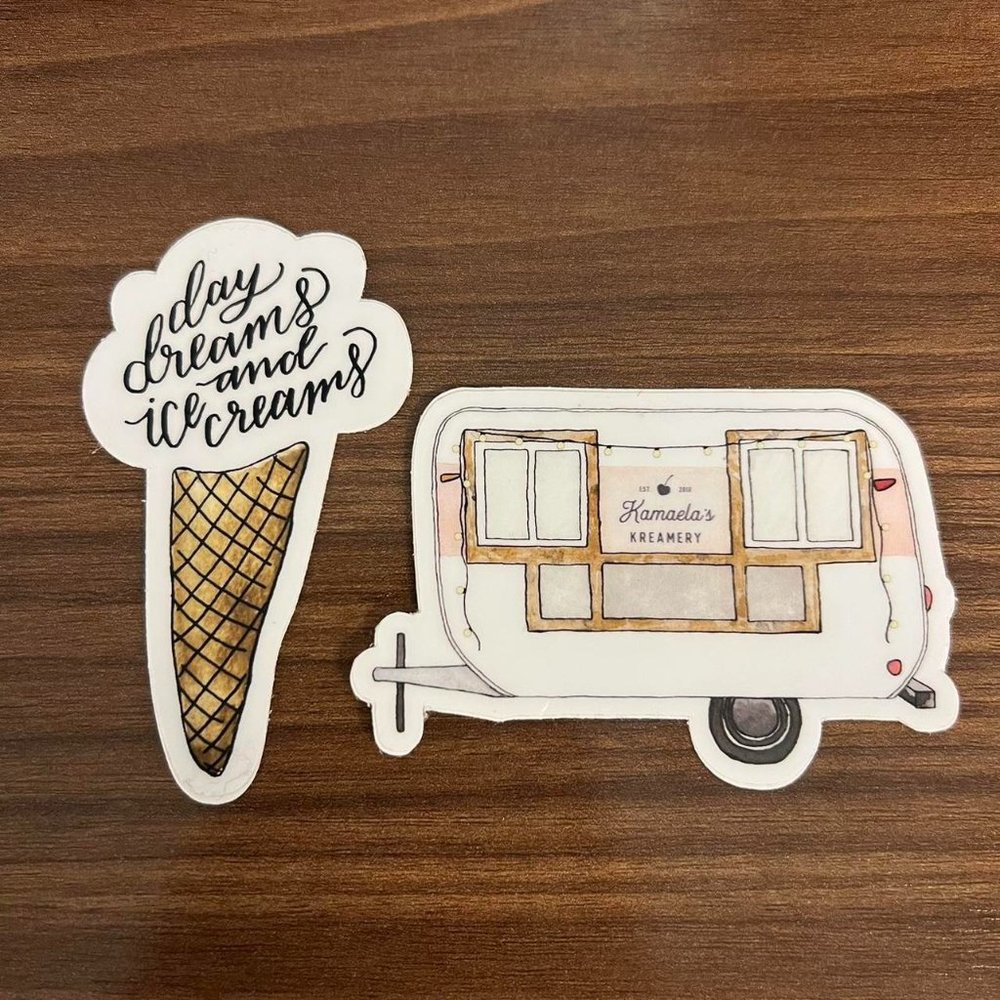 Ice cream dreams - ice cream cone sticker